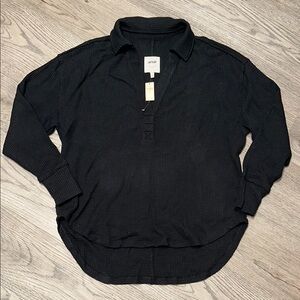 Aerie Black Long Sleeve Top